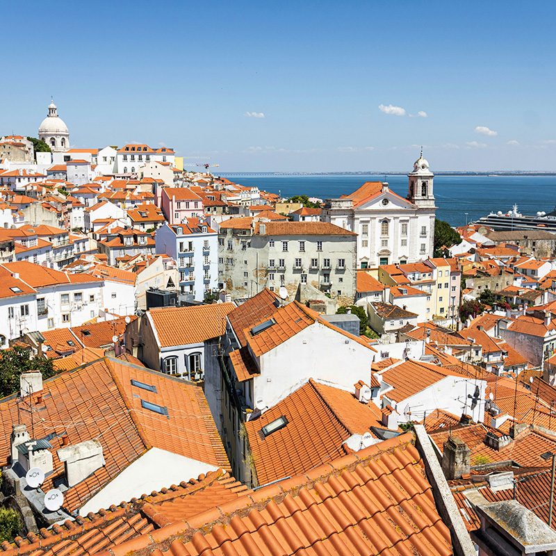 Mirador de Santa Luzia en Alfama, Lisboa